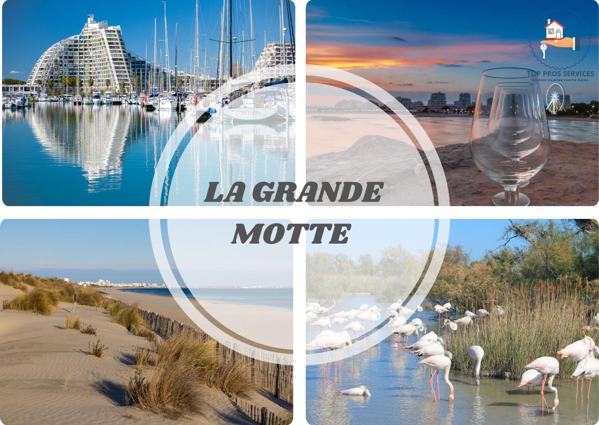 LE CALDERINI APPART - Face PLAGE WIFI et PARK Gratuit CALME - Résid Le Surcouf - CoHôteConciergerie La Grande Motte Esterno foto